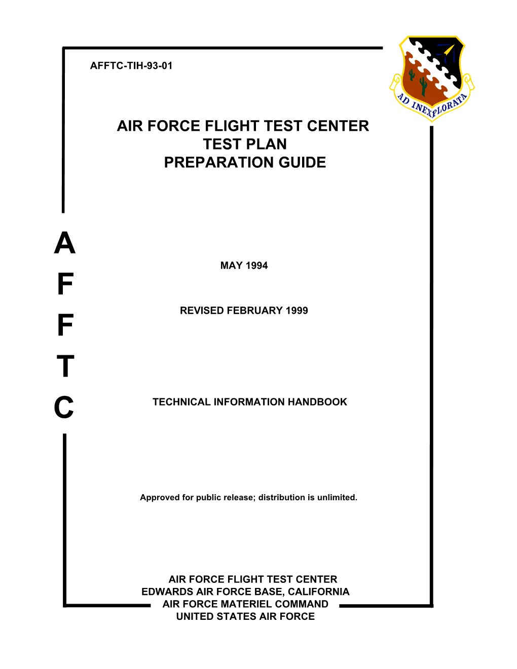 AFFTC Test Plan Guide.Pdf (New Window)