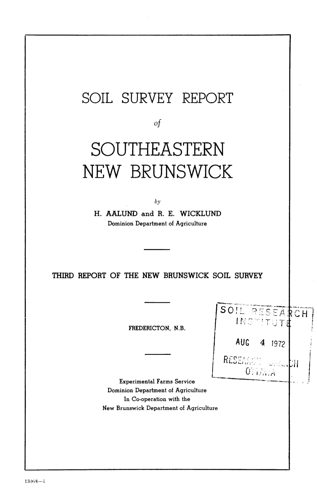 Soil Survey Report