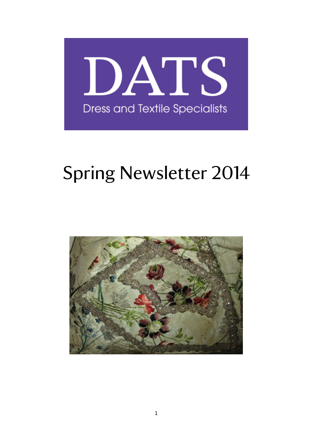 Spring Newsletter 2014