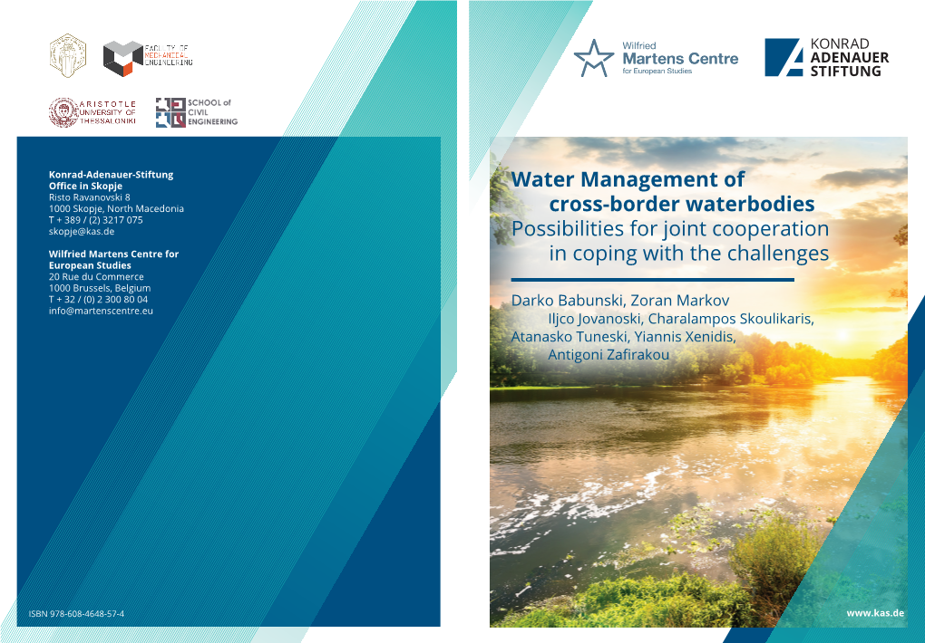 Water Management of Cross-Border Waterbodies Possibilities for Joint Cooperation in Coping with the Challenges