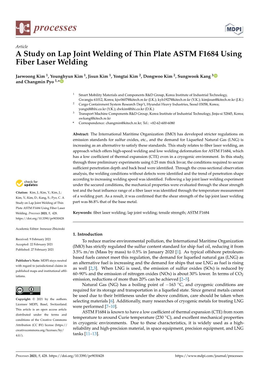 A Study on Lap Joint Welding of Thin Plate ASTM F1684 Using Fiber Laser Welding