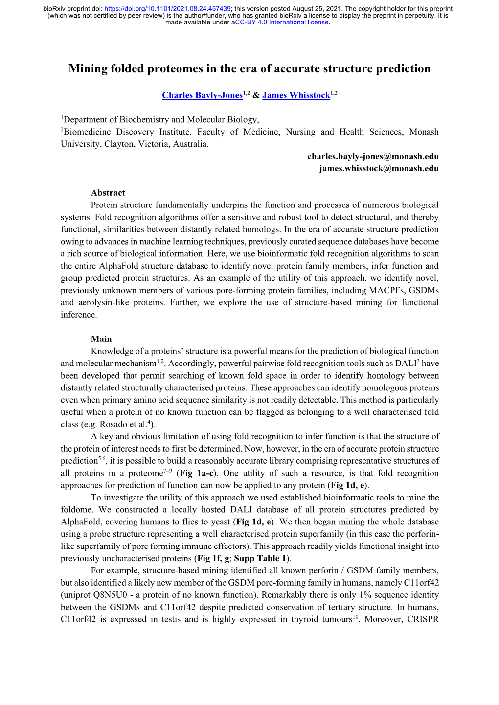 Mining Folded Proteomes in the Era of Accurate Structure Prediction