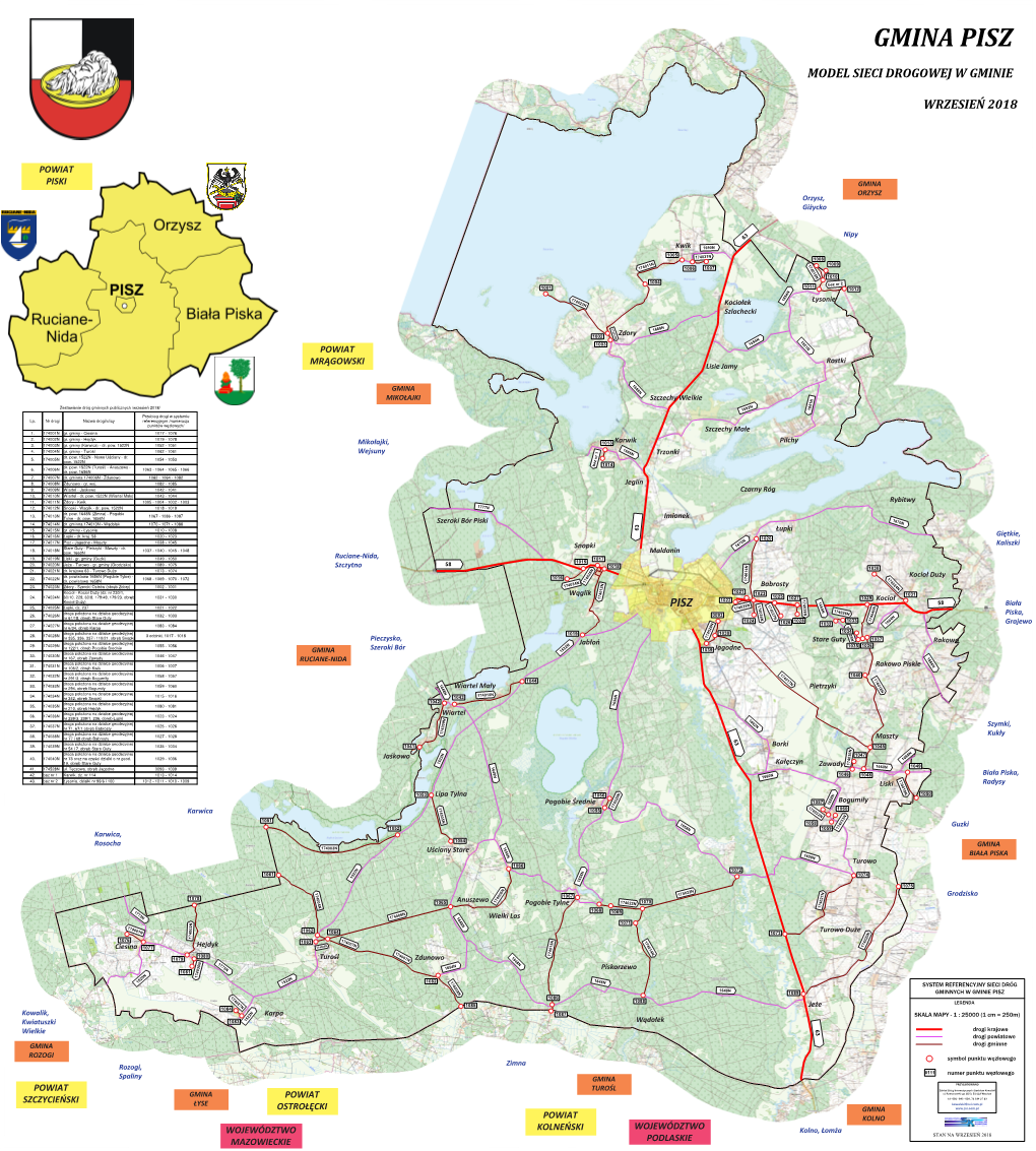 Model Sieci Drogowej W Gminie Wrzesień 2018 Pisz