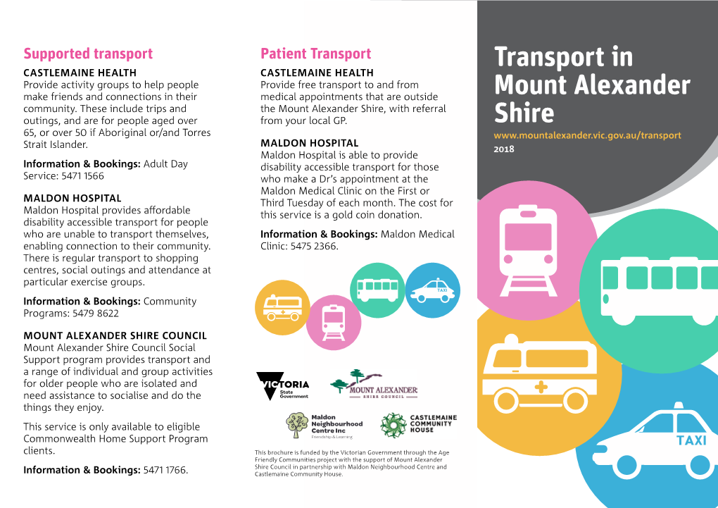 Transport in Mount Alexander Shire