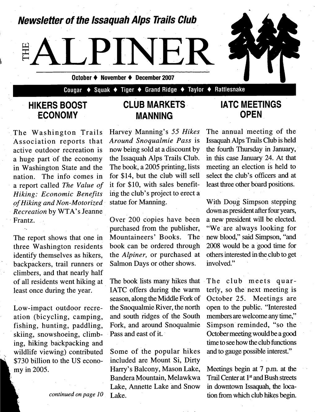 ALP.INER October • November• December 2007