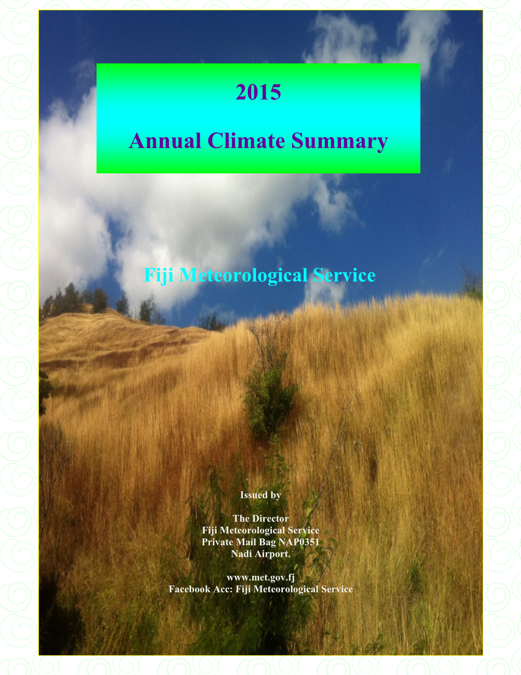 2015 Annual Climate Summary