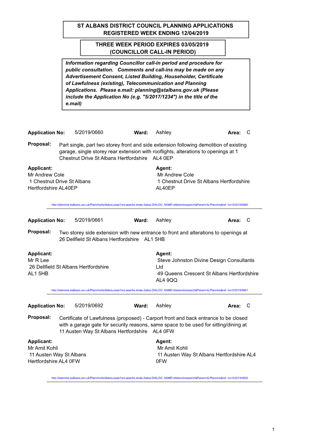 Planning and Tree Works Applications and Decisions