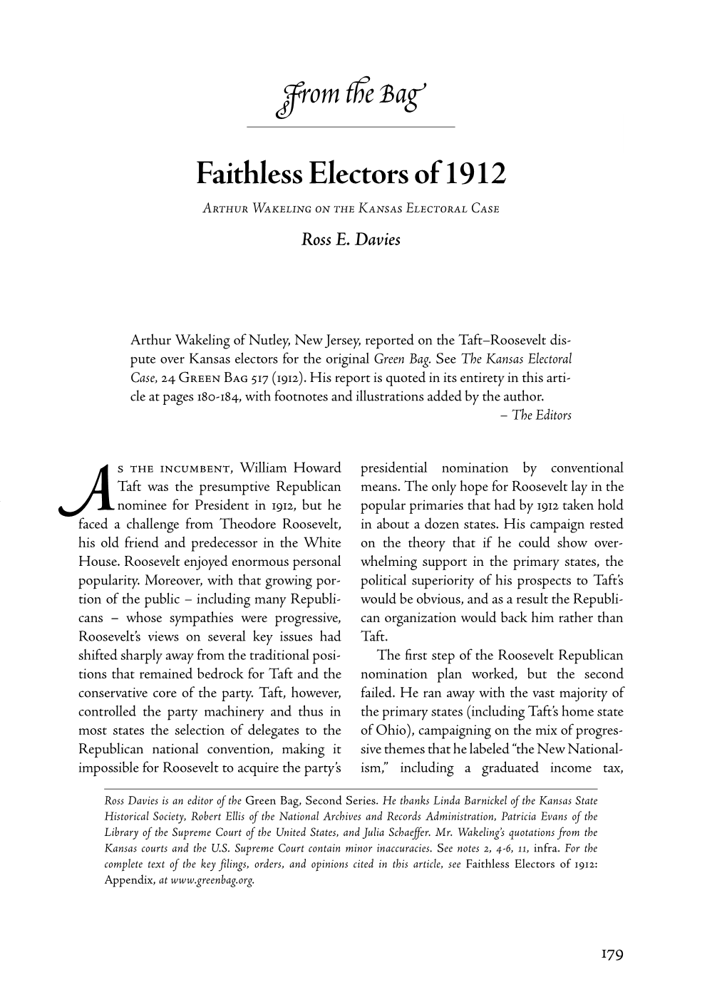 From E Bag Faithless Electors of 1912