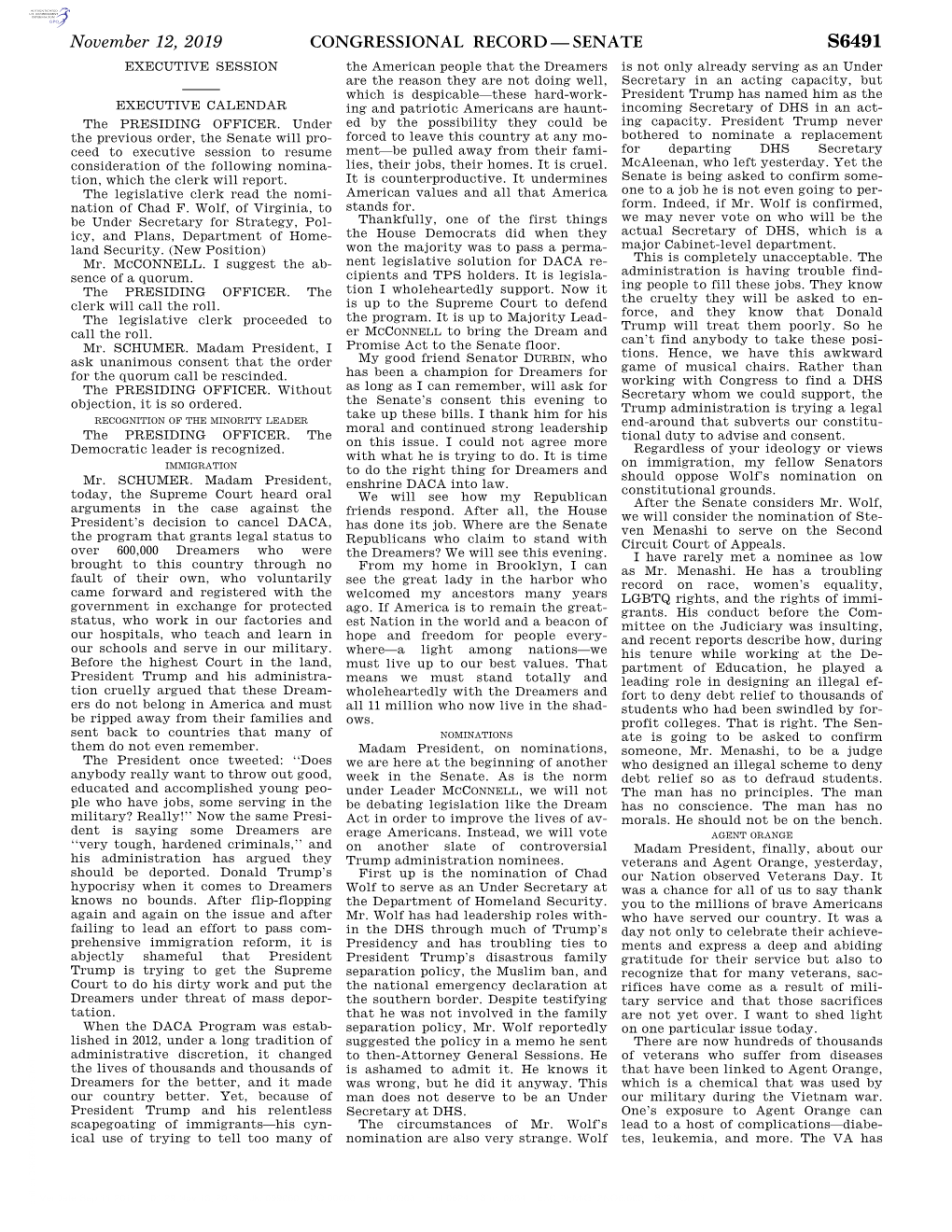 Congressional Record—Senate S6491