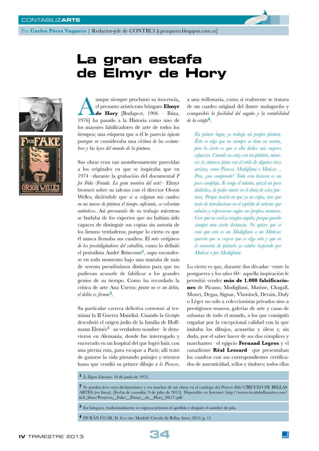 La Gran Estafa De Elmyr De Hory