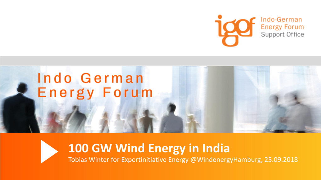 100 GW Wind Energy in India