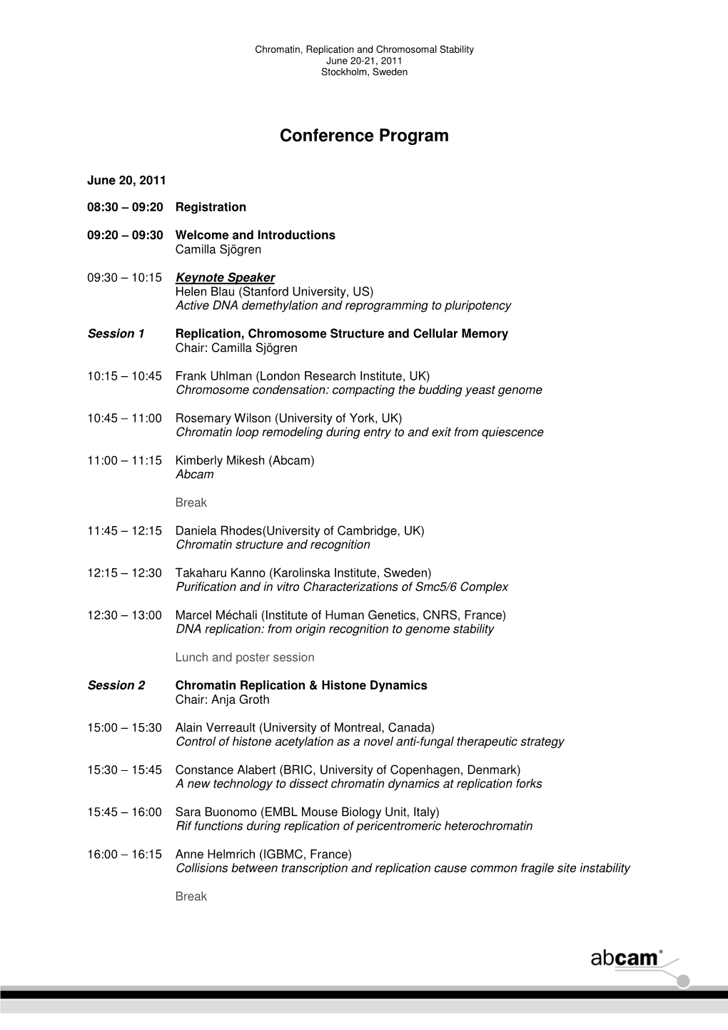 Conference Program