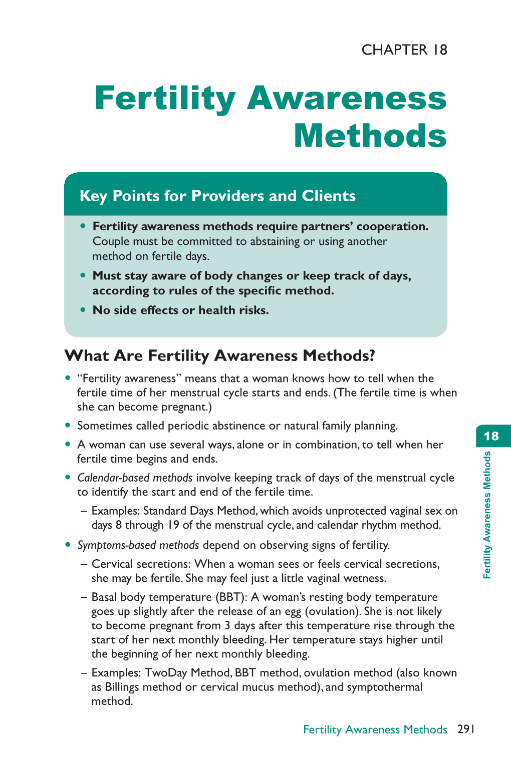 Fertility Awareness Methods