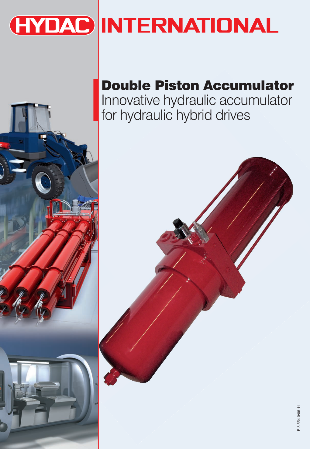 Double Piston Accumulator Innovative Hydraulic Accumulator Prospekt: Filtertechnik D 70.000 for Hydraulic Hybrid Drives