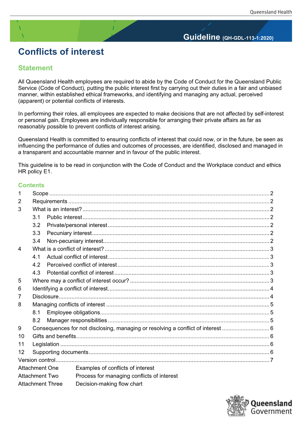 Conflicts of Interest Guideline Is a Practical Reference Tool for Employees and Managers