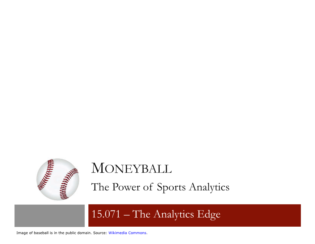 The Power of Sports Analytics