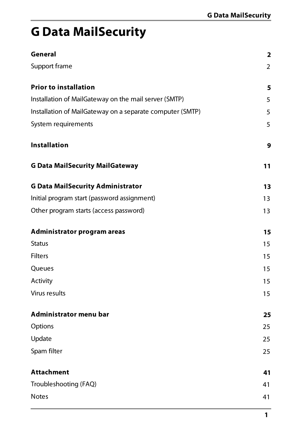 G Data Mailsecurity G Data Mailsecurity