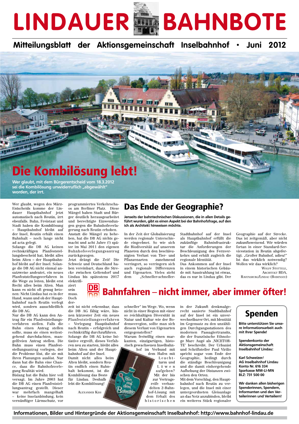 Lindauer Bahnbote, Ausgabe Juni 2012