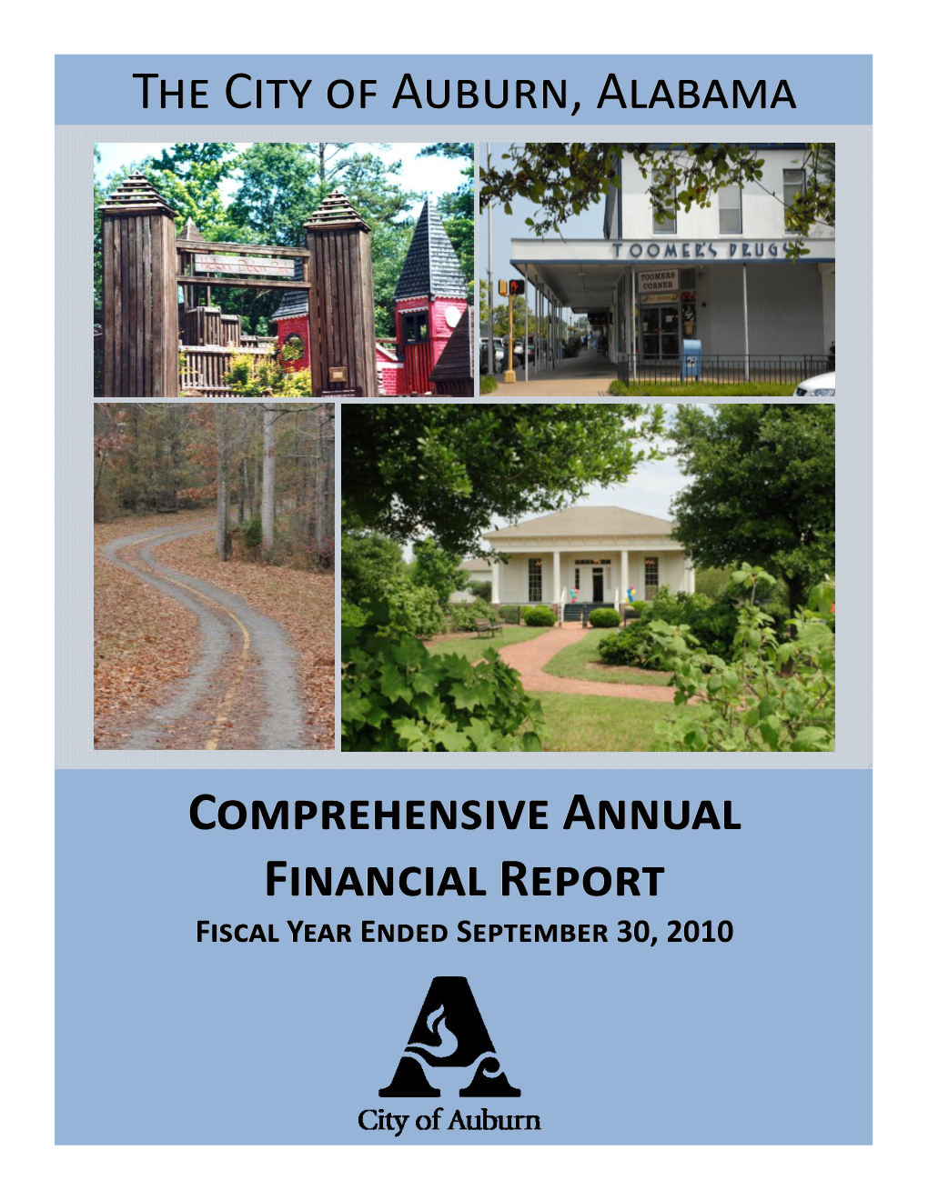 Final CAFR FY10 Cover