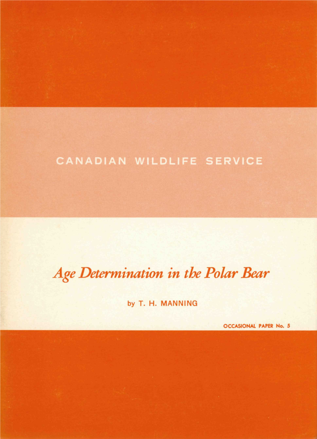 Age Determination in the Polar Bear