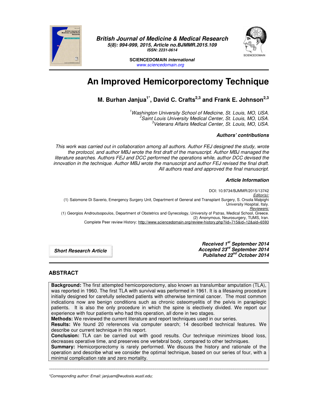 An Improved Hemicorporectomy Technique