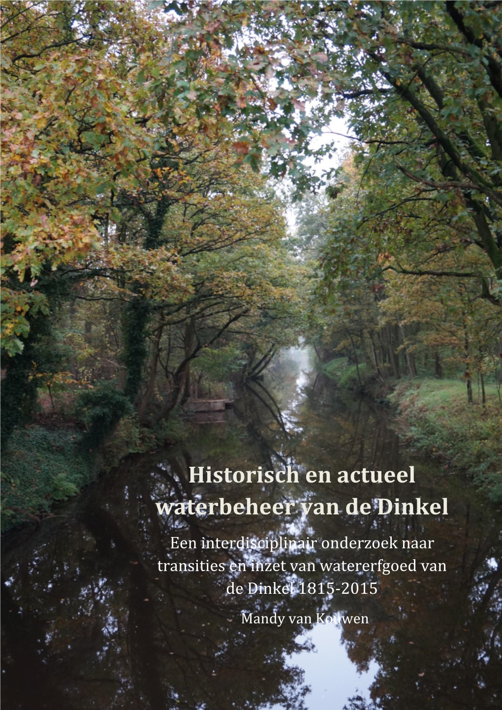 Historisch En Actueel Waterbeheer Van De Dinkel Een Interdisciplinair Onderzoek Naar Transities En Inzet Van Watererfgoed Van De Dinkel 1815-2015 Mandy Van Kouwen