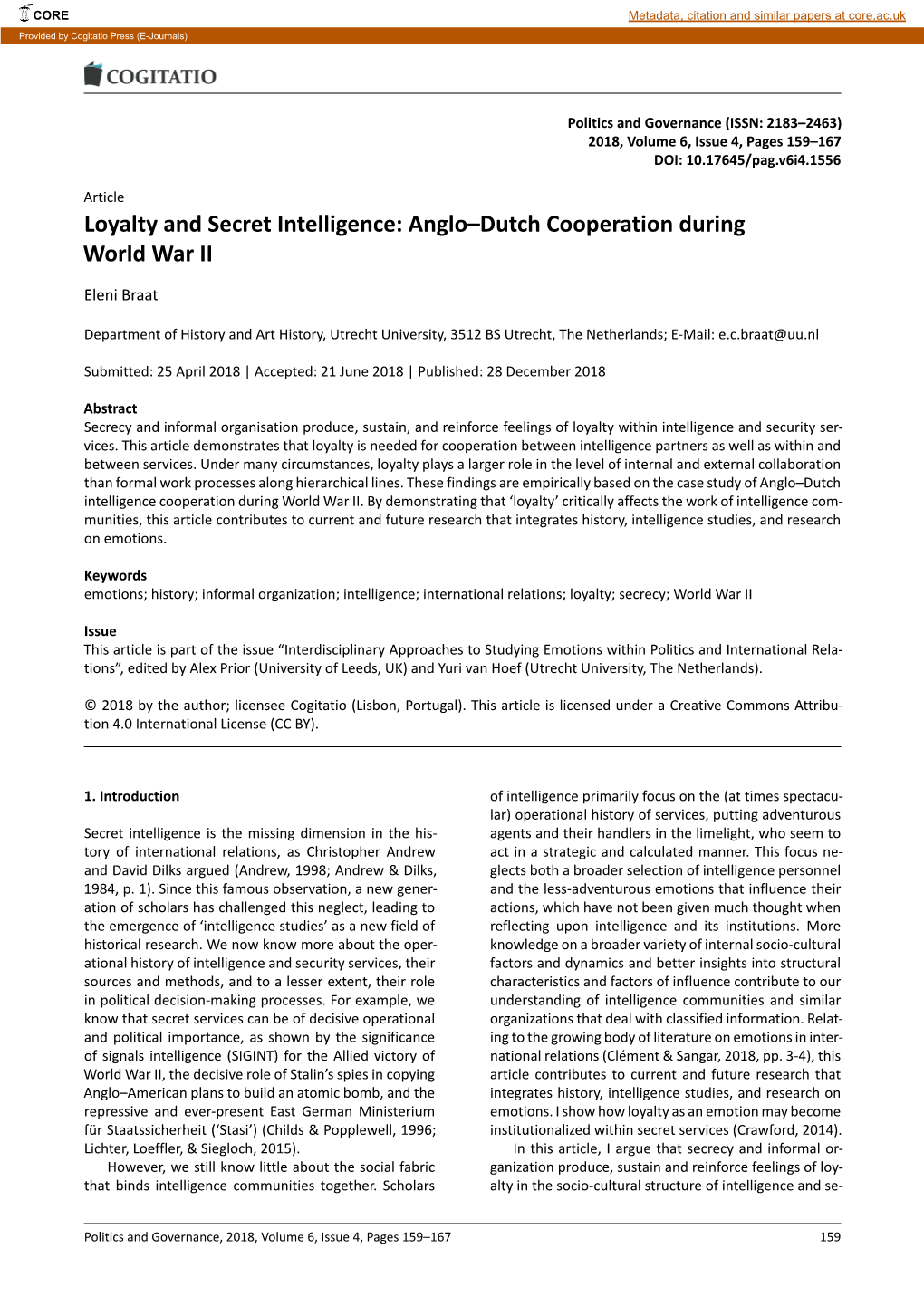 Anglo–Dutch Cooperation During World War II