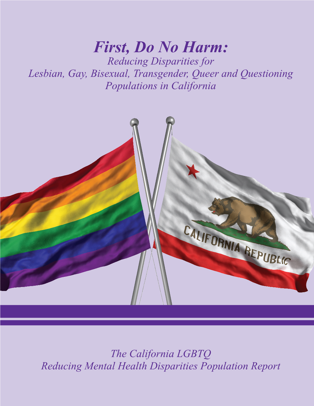 First, Do No Harm: Reducing Disparities for Lesbian, Gay, Bisexual, Transgender, Queer and Questioning Populations in California