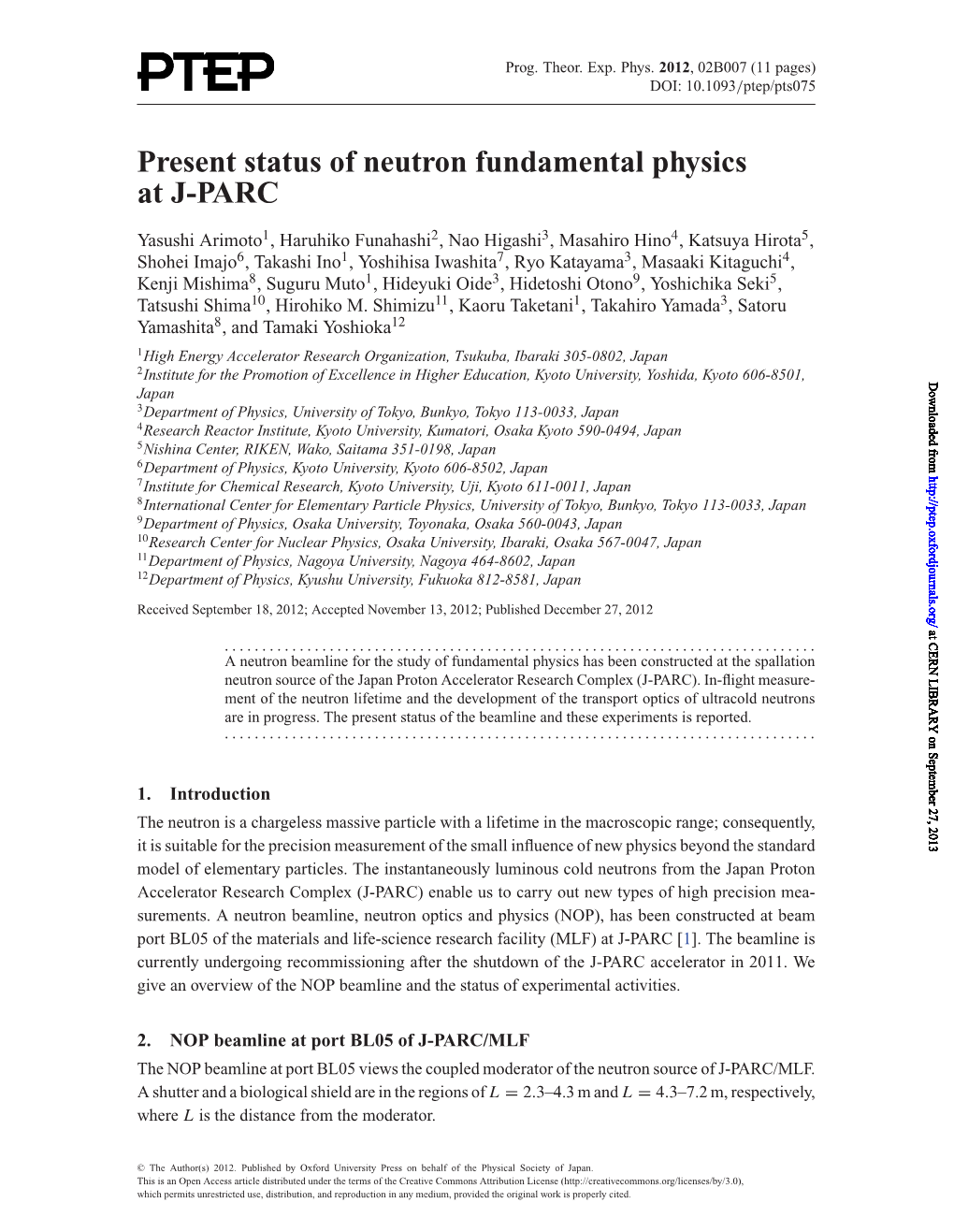 Present Status of Neutron Fundamental Physics at J-PARC