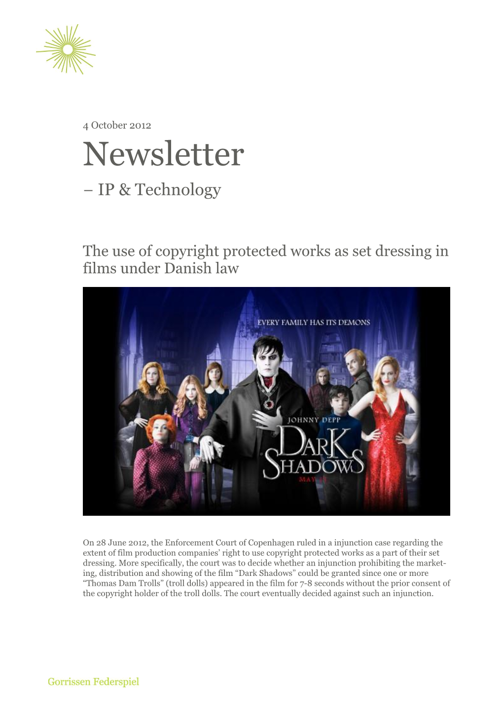 Newsletter − IP & Technology