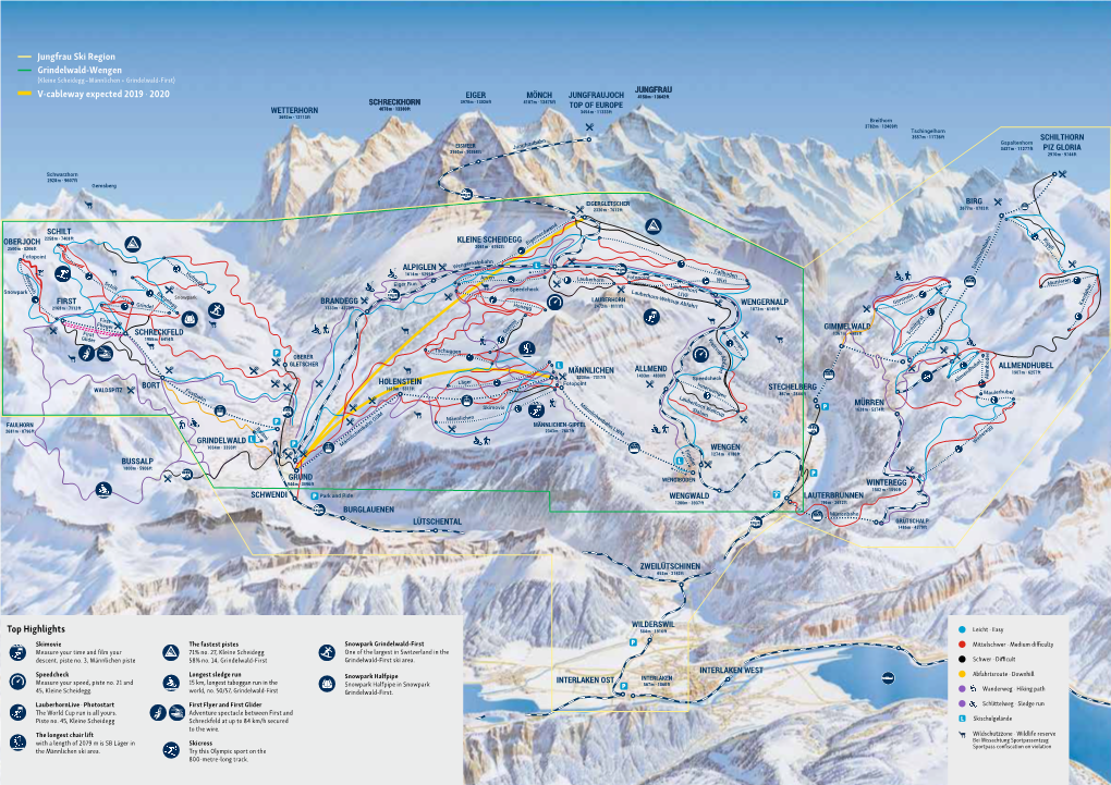 Jungfrau Ski Region Grindelwald-Wengen (Kleine Scheidegg – Männlichen + Grindelwald-First)