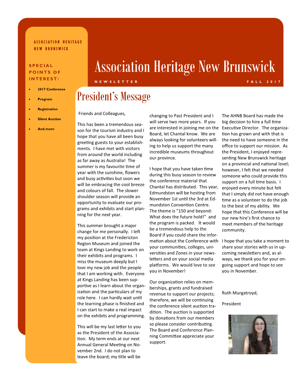 Association Heritage New Brunswick