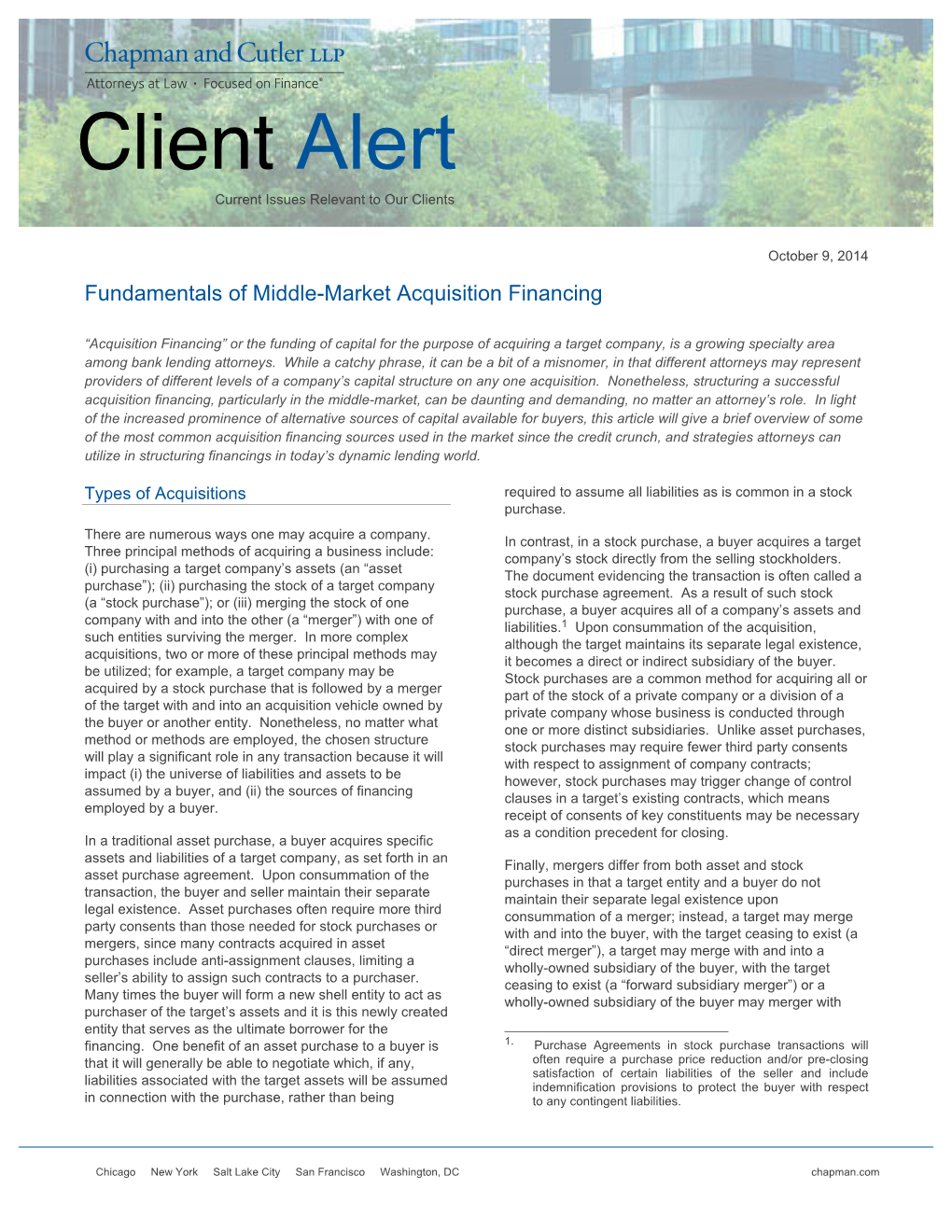 Client Alert Current Issues Relevant to Our Clients