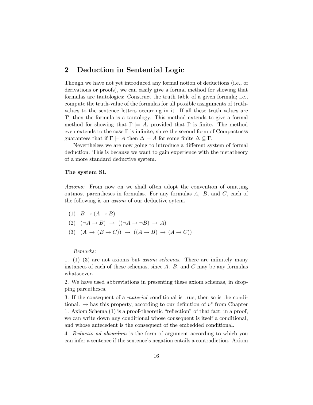 2 Deduction in Sentential Logic