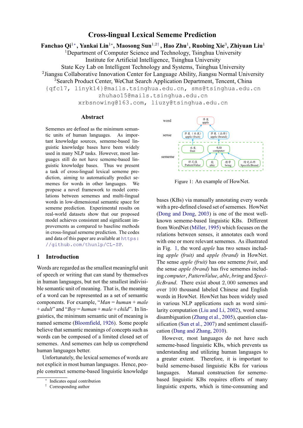 Cross-Lingual Lexical Sememe Prediction