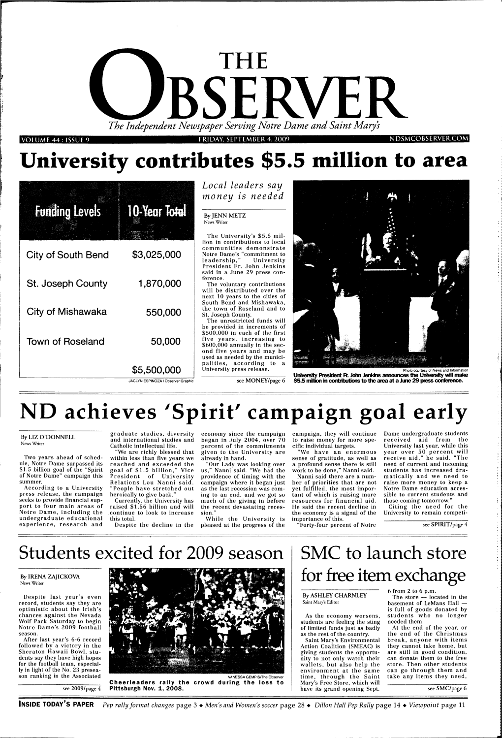 ND Achieves 'Spirit' Campaign Goal Early