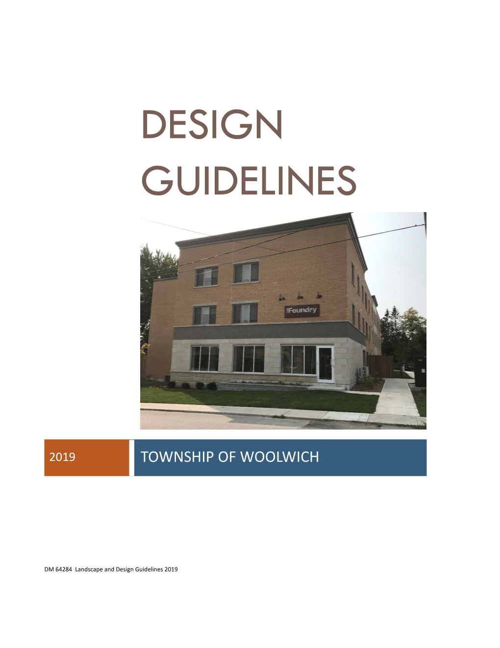 Landscape and Design Guidelines 2019
