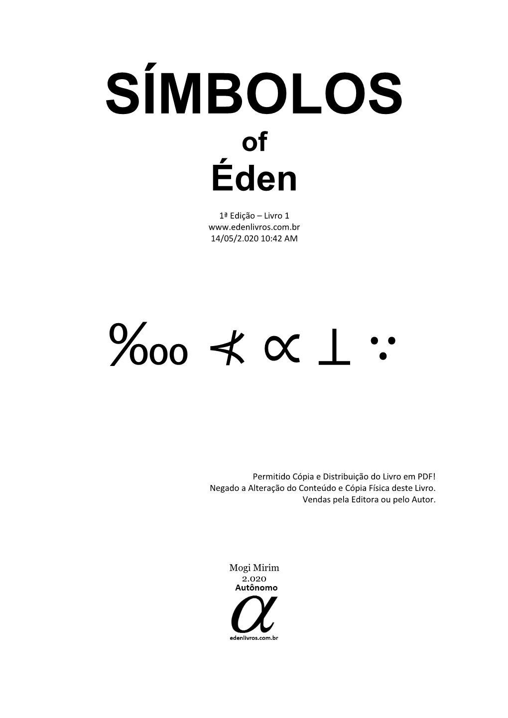 SÍMBOLOS of Éden