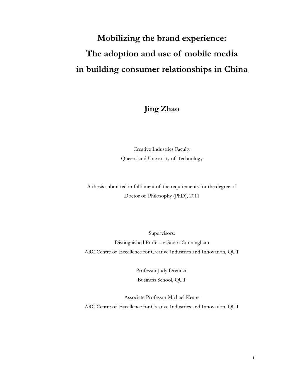 Jing Zhao Thesis (PDF 1MB)