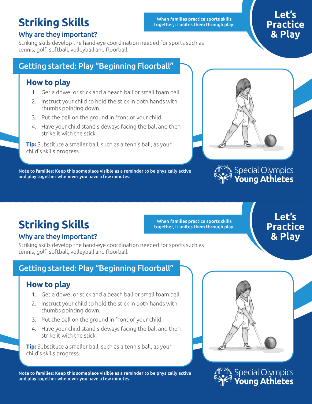 Young Athletes Striking Skills Let's Practice & Play
