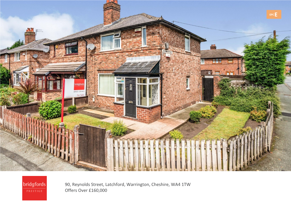 90, Reynolds Street, Latchford, Warrington, Cheshire, WA4 1TW Offers Over £160,000