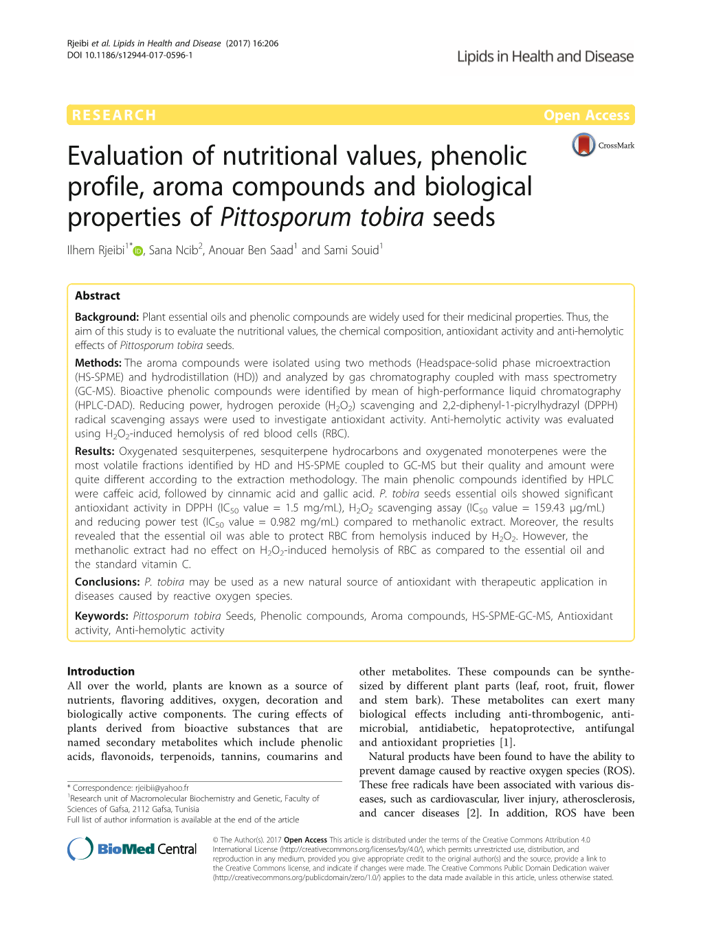 Evaluation of Nutritional Values, Phenolic Profile, Aroma Compounds