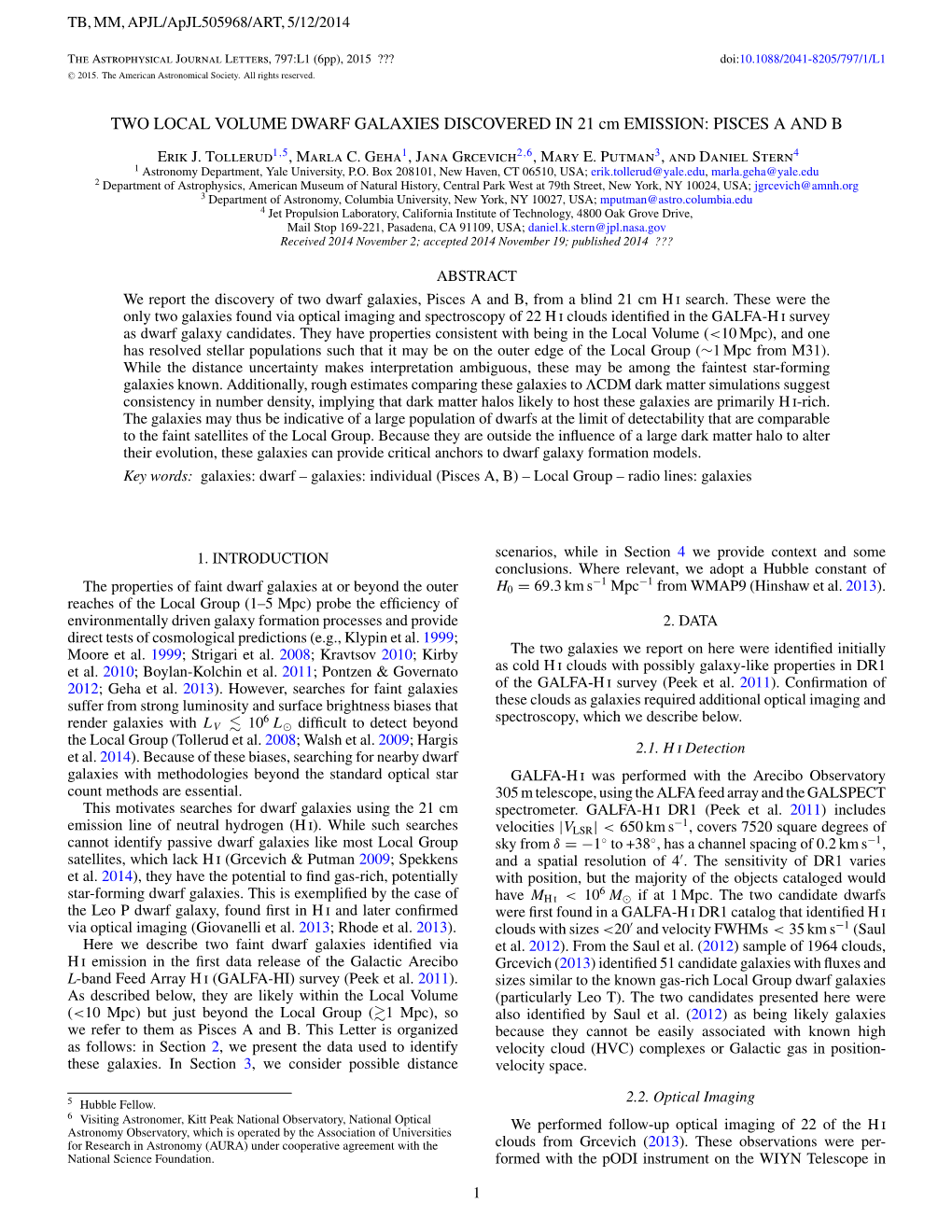 TWO LOCAL VOLUME DWARF GALAXIES DISCOVERED in 21 Cm EMISSION: PISCES a and B