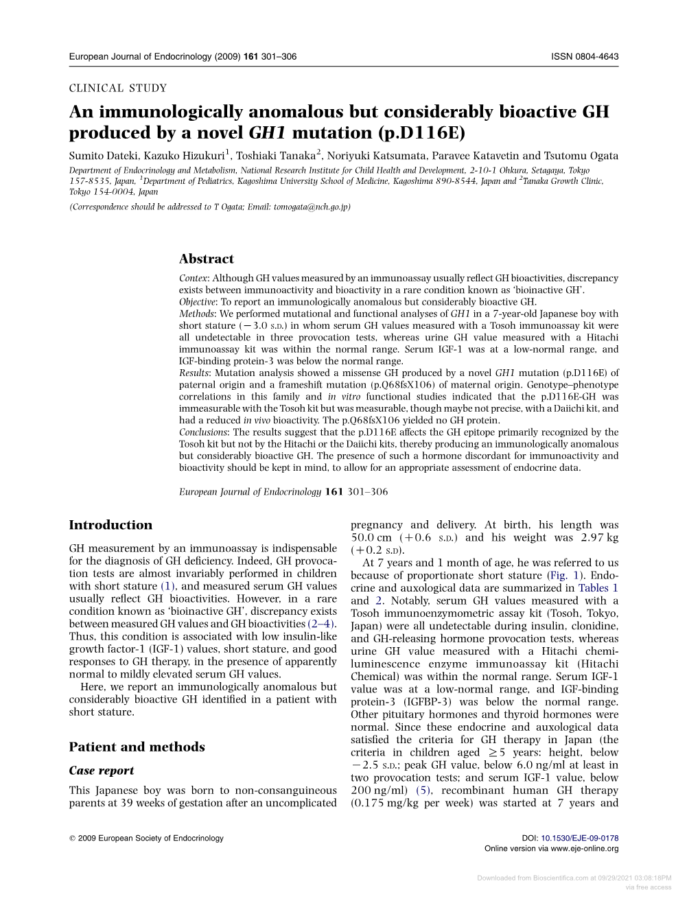 An Immunologically Anomalous but Considerably Bioactive GH