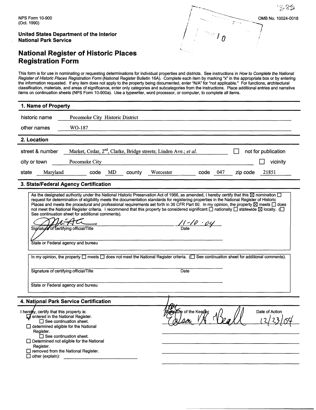 National Register of Historic Places Registration Form