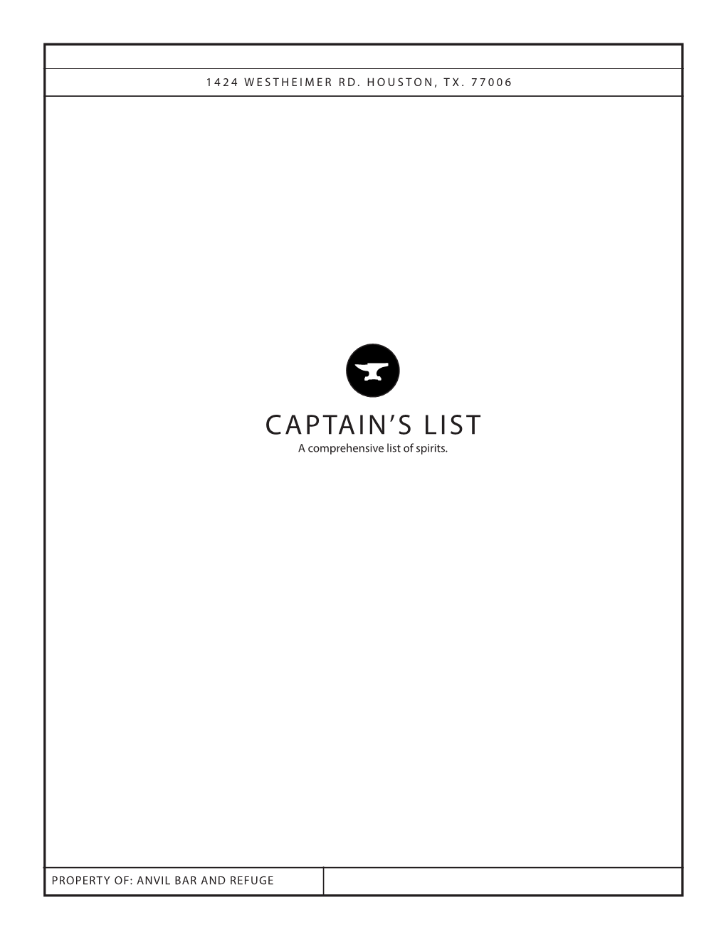 Captain's List