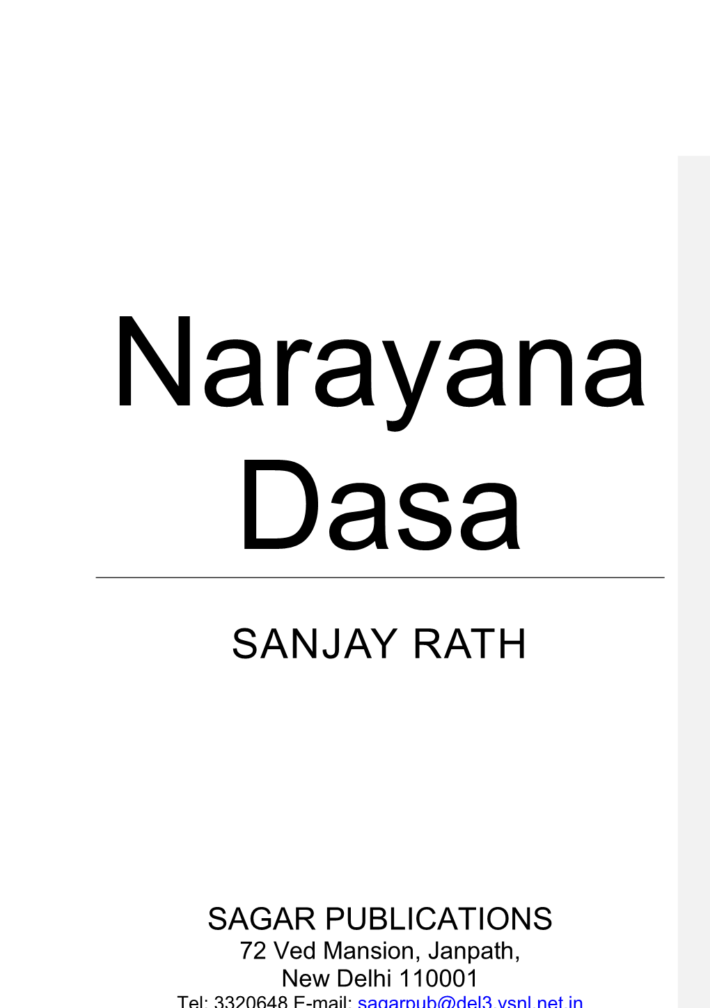 Order of Narayana Dasa