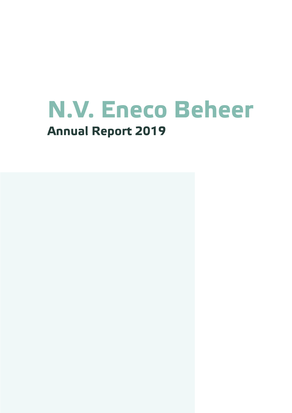N.V. Eneco Beheer Annual Report 2019