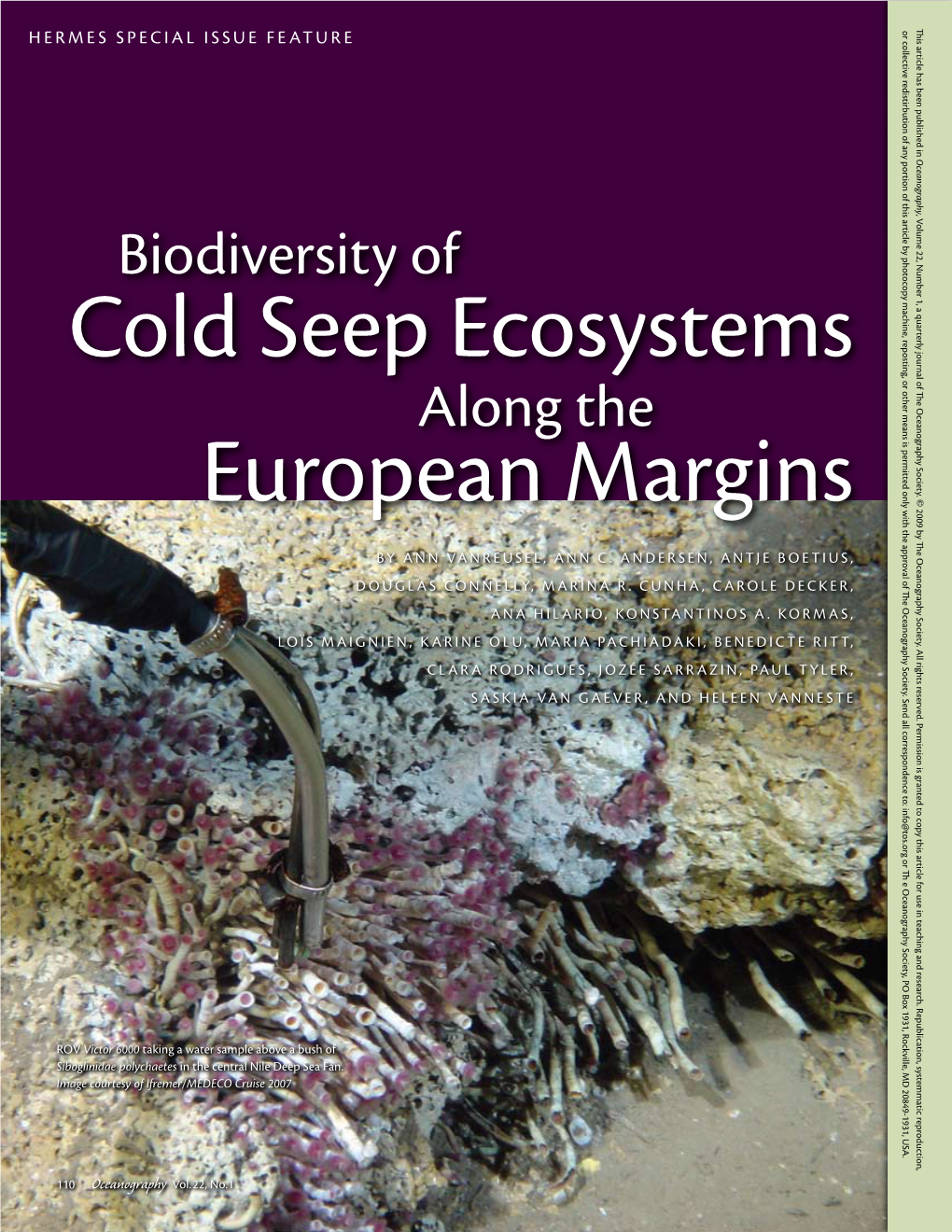 Cold Seep Ecosystems European Margins