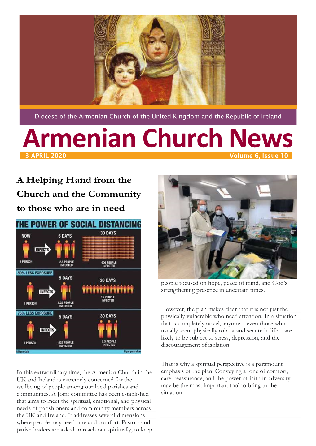 Armenian Church News 3 APRIL 2020 Volume 6, Issue 10